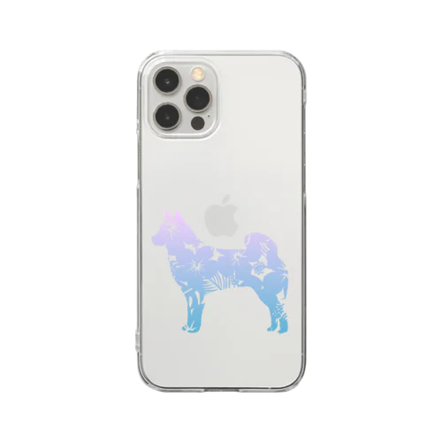 花-sun2 柴犬 Clear Smartphone Case