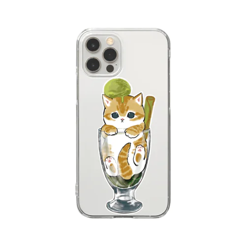 肉球堪能パフェ Clear Smartphone Case