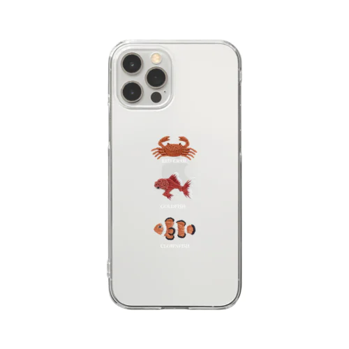 RED FISHES Clear Smartphone Case