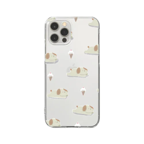 夏っぽいわんちゃん Clear Smartphone Case