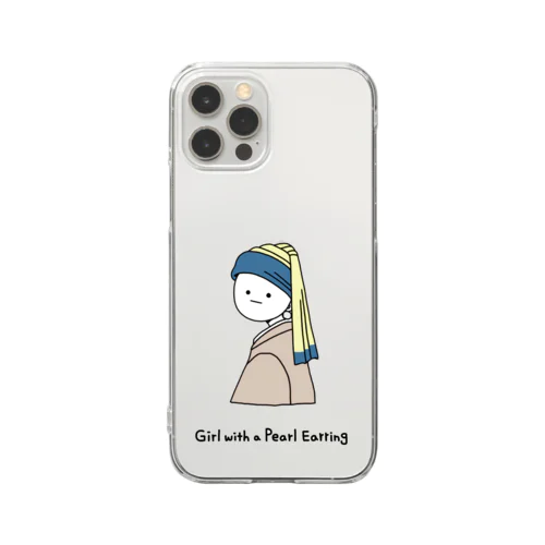 フェルメール・真珠の耳飾りの少女 Clear Smartphone Case