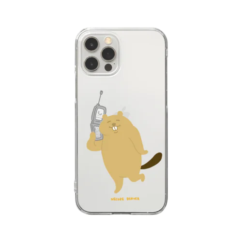 ねこぜびーばー Clear Smartphone Case