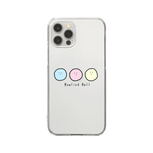 ボーリングの球たち(カラフルver.) Clear Smartphone Case