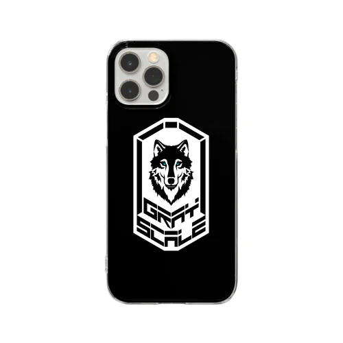 GRAY SCALE エンブレム Clear Smartphone Case