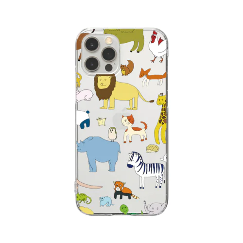 動物の名前を覚えよう Clear Smartphone Case