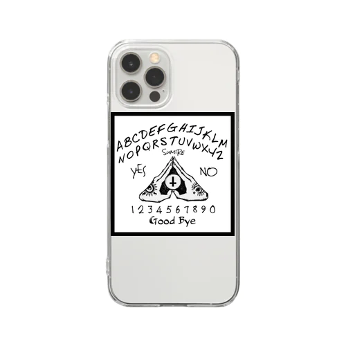 ウィジャボード　Ouija　白 Clear Smartphone Case