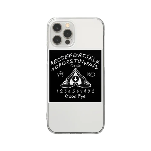 ウィジャボード　Ouija　黒 Clear Smartphone Case