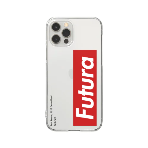 fetchFont.logos Futura Clear Smartphone Case