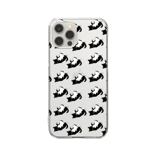 くろねこカンタ Clear Smartphone Case