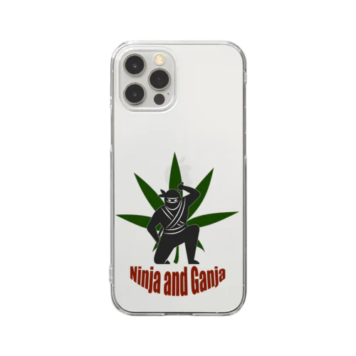 NINJA and GANJA（忍者とガンジャ） Clear Smartphone Case