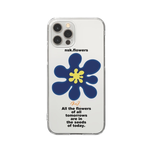 flowerスマホケース Clear Smartphone Case