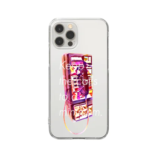 電話は最低限にして02 Clear Smartphone Case