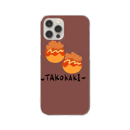 〜TAKOYAKI〜 クリアスマホケース