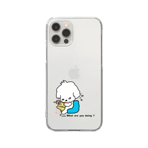 なにしてるの？ Clear Smartphone Case