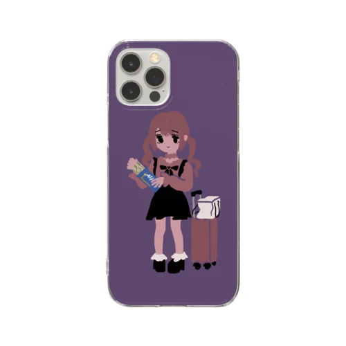 地雷ちゃん Clear Smartphone Case