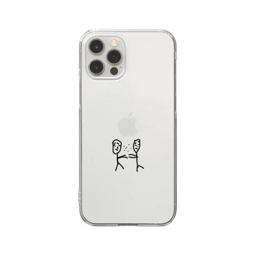 たたかう　たれまゆくん Clear Smartphone Case