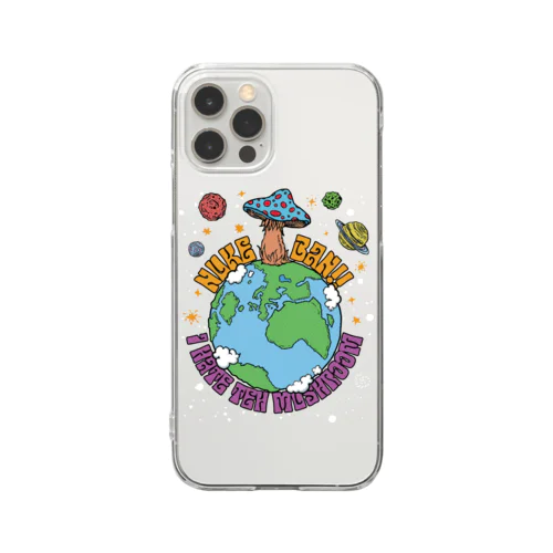 HATE MUSHROOM Clear Smartphone Case