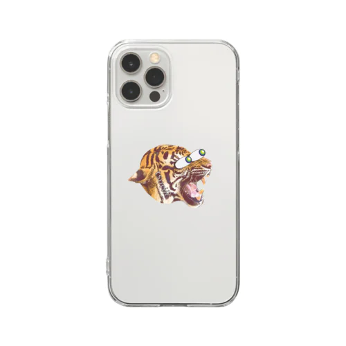 CRAZY CAT Clear Smartphone Case