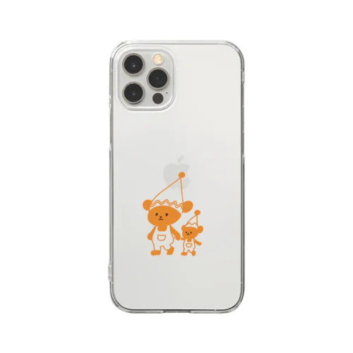 くまさんぽ Clear Smartphone Case