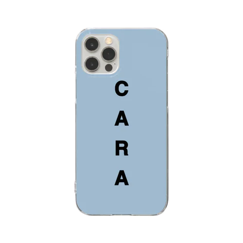 pastel blue case Clear Smartphone Case