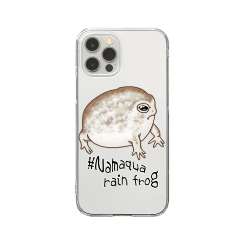 Namaqua rain frog(なまかふくらがえる) 英語バージョン Clear Smartphone Case