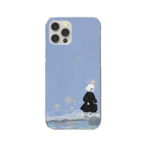 星の子・夜の海 Clear Smartphone Case