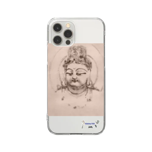五百幼童経の世界 仏画：Buddha A3-1 001 MF Clear Smartphone Case