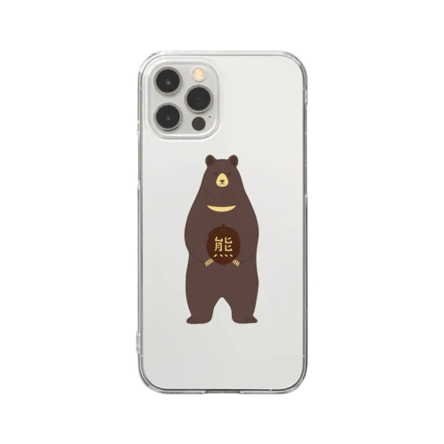 熊01 Clear Smartphone Case