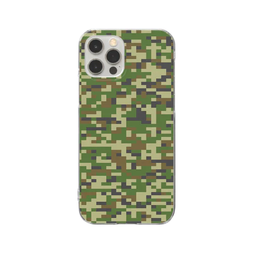 PixCamo Woodland Low visibility クリアスマホケース