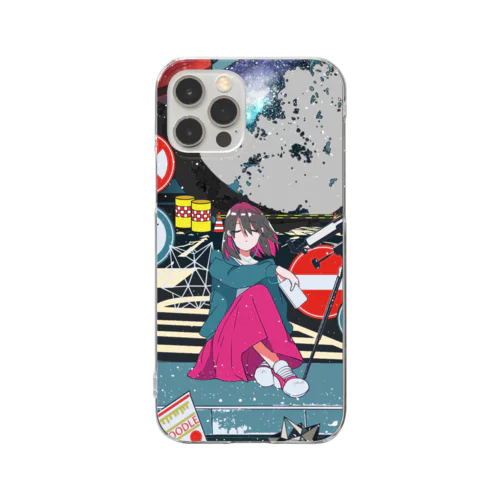 未明リフレクト Clear Smartphone Case