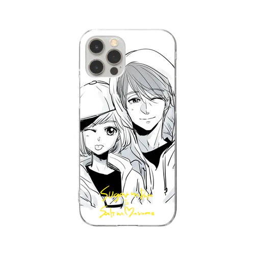 鈴子と薫パパのスマホケース Clear Smartphone Case