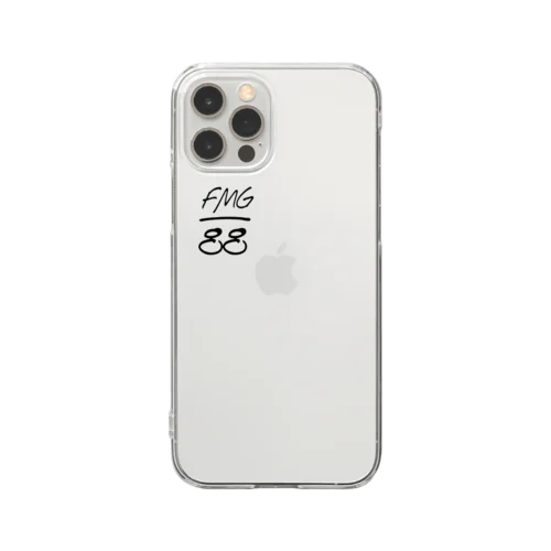 FMG88ブラック Clear Smartphone Case