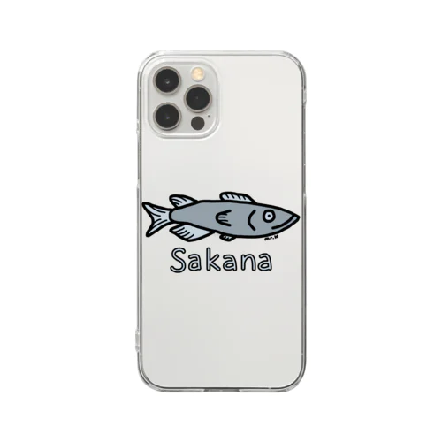 Sakana (魚) 色デザイン クリアスマホケース