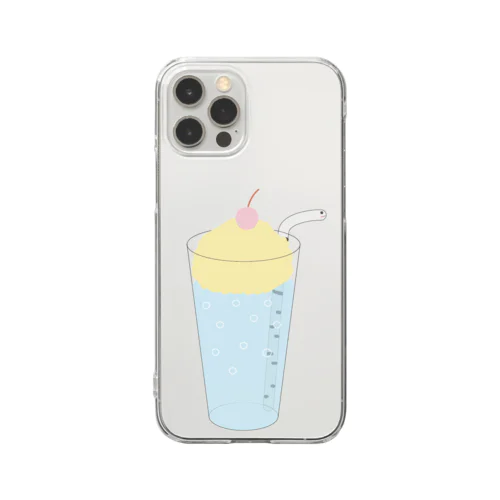 チンアナゴソーダ Clear Smartphone Case