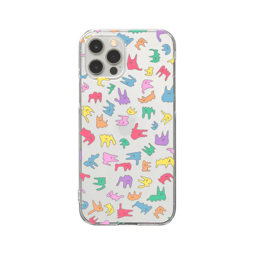 やわらかいねこ Clear Smartphone Case