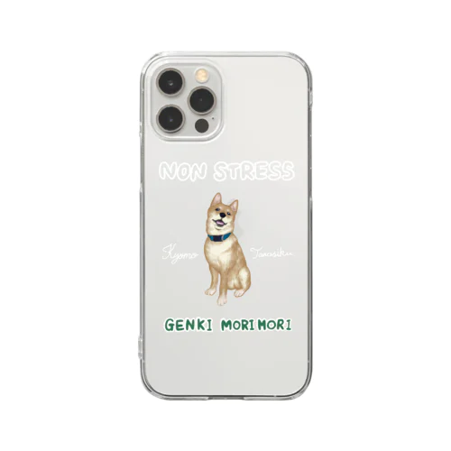 ノンストレス柴犬 Clear Smartphone Case