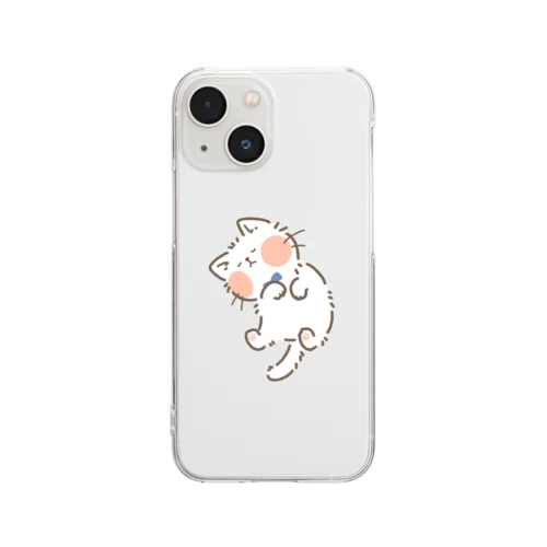 すやすやにゃんこ。 Clear Smartphone Case