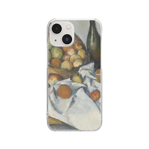 017-005　ポール・セザンヌ　『りんごの籠』　クリア　スマホケース　iPhone 13mini/12mini/11Pro専用デザイン　CC4 Clear Smartphone Case