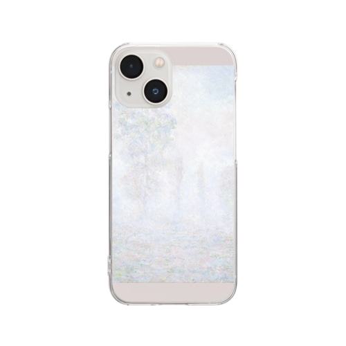 004-037　クロード・モネ　『朝靄』　クリア　スマホケース　iPhone 13mini/12mini/11Pro専用デザイン　CC4 Clear Smartphone Case