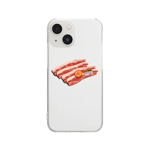 今日のおすすめの品のお肉 Clear Smartphone Case