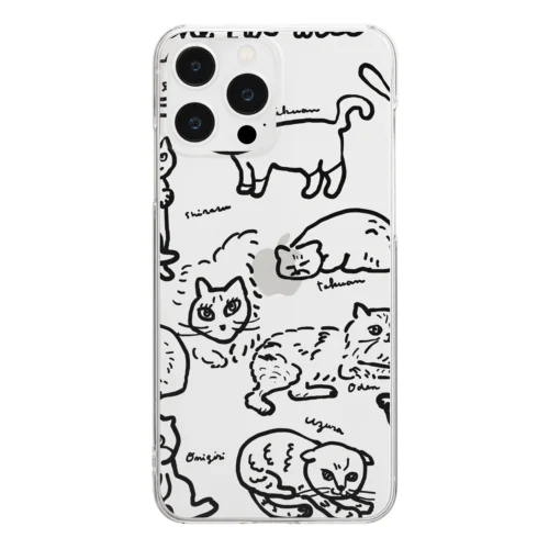 cat cat cat !! Clear Smartphone Case