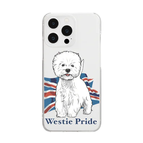 Westie Pride  クリアスマホケース