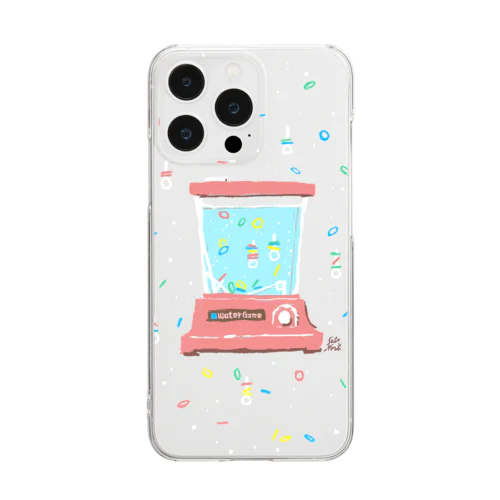 【昭和】ウォーターゲーム（クリア） Clear Smartphone Case