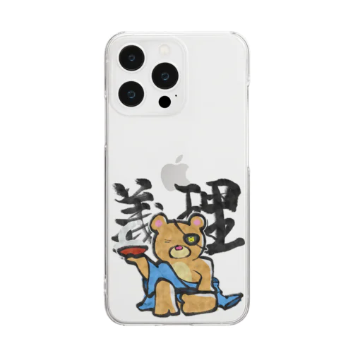 義理と人情 Clear Smartphone Case