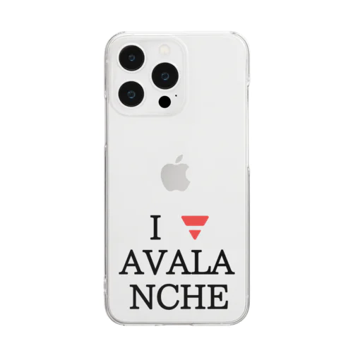 I LOVE🔻 AVALANCHE Clear Smartphone Case