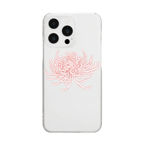 菊3 Clear Smartphone Case