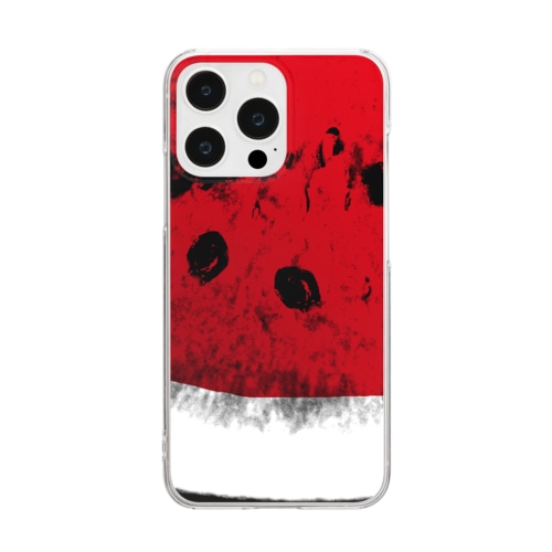 すいか -watermelon- 切 Clear Smartphone Case