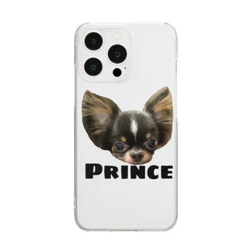 PRINCE  チワワ　ホワイト Clear Smartphone Case