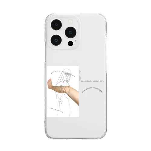 NO HOPE WITH THU QUT DOPE Clear Smartphone Case