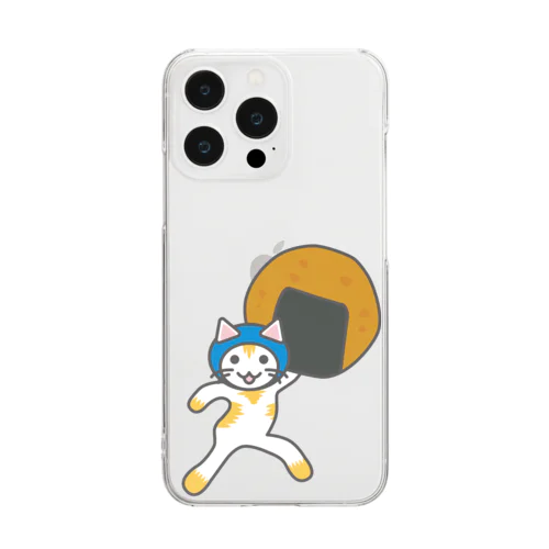 せんべいねこ Clear Smartphone Case